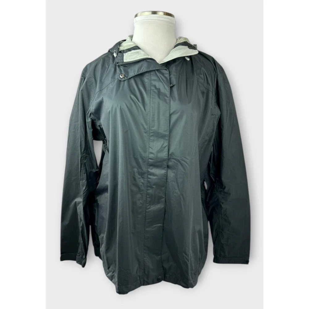LL Bean Trail Model Rainwear Rain Jacket Ripstop Plus Size 3X Full Zip Hooded - Picture 13 of 13